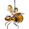 Generico Luci da giardino solari, luce esterna a LED in metallo - Luce solare a LED in metallo a forma di ape impermeabile per albero - Lampada da giardino Hang Bee, lucine solari per esterni, giardino, cortil