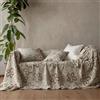 L'Emporio Casa Telo Arredo Fantasia Copridivano Copriletto in Cotone Panama, Granfoulard, 160x260-260x280-360x280 cm, Made in Italy (Margherita Rossa, 160x280)