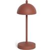 LEDKIA LIGHTING Lampada da Tavolo LED Portatile con Batteria USB Ricaricabile Pirinoa Terracotta per Sale, Soggiorno, Cucina, Camera