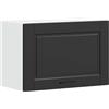 vidaXL Pensile da Cucina Porto Nero in Legno Multistrato, pensile da Cucina, Armadio da Cucina a Parete, pensili con Ante, pensile Montato