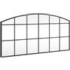 vidaXL Specchio da Parete Nero 100x50 cm Arco in Ferro