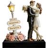 ASD Jewerly Personalizzato coppia foto ceramica stile realistico scrivania placca statuetta, personalizzato foto ceramica ritratto cornice scultura scrivania segno statuetta regalo (style 04)