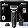 Braun Serie 7 Rasoio Elettrico Barba, Wet&Dry, Regolabarba Uomo, Rasoio Barba, 60 Min di Utilizzo, Stazione Smartcare 4in1, +1 Accessorio, Senza Fili, 100% Impermeabile, 72-C1200cc, Oro