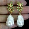 Egemdiamond Orecchini In Argento Sterling 925 Con Gemma Naturale A Cuscino Verde 2.5mm Perla