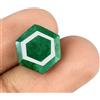 Colombiano Verde Smeraldo Maggio Portafortuna 5-7 Ct. Naturale Esagonale Taglio