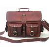 Fatto a mano Borsa Portadocumenti Uomo In Pelle Marrone Laptop Messenger Handmade