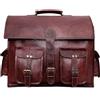 Handmade Uomo Vintage Valigetta Cartella Qualità Pelle Laptop Borsa a Tracolla Messenger