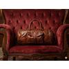 Fatto a mano 20" Borsa Cuoio Marrone Vintage Da Viaggio Goat Travel Gym Duffel