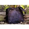 Fatto a mano Borsa A Tracolla Vintage In Vera Pelle Da Uomo 22" Grande