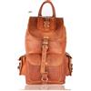 Fatto a mano 20 " Pelle Uomo Zaino Unisex Cartella Viaggio Marrone Vintage Borsa Laptop Zaino