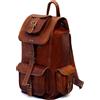 Fatto a mano Zaino Messenger Per Laptop In Vera Pelle Classica Vintage Fatta A Mano 19"