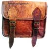 Satchel Borsa A Spalla Messenger In Vera Pelle Vintage Di Qualità Cucita A Mano