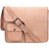 Fatto a mano Borsa 15" In Vera Pelle Di Alta Qualità Per Uomo Messenger Satchel