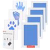 Zemiu XL Impronta Mani e Piedi Neonati Inchiostro, Kit Impronte Neonato 4Pcs Impronte di Mani e Piedi Cuscinetto del Timbro SenzaTocco non Tossici Sicuri,Kit Impronta Cane/Gatto-Blu