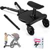 JoyCushy Pedana Passeggino Universale, Pedana per Bambini con Sedile, Tavolette Portatili per Passeggini, Compatibile con Oltre Il 99% dei Passeggini, per Bambini da 2 a 6 anni, Carico 25 kg
