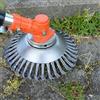 BGTOOL - Spazzola rotante per erbacce, 15 cm, in acciaio con nodi intrecciati, testa per decespugliatore a disco 25,4 mm x 150 mm, universale per decespugliatore per alberi dritti Sthil Honda, ecc.