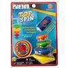 GÜNTHER FLUGSPIELE 1560 - Top Spin, gioco di abilità per bambini a partire da 3 anni, incl. 5 trottole e starter, diametro circa 4 - 8 cm, senza batterie, divertimento ottimo per bambini e adulti