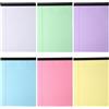 heavenlife 6 Pezzi Legal Pad A4, Blocco Note Legale 8.5 x 11.65, Blocchi Fogli a Righe, Carta a Righe Colorata, Quaderno a Righe per Ufficio, Casa, Scuola (50 Fogli/Blocco)