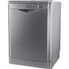 Indesit DFG 15B1 S IT Lavastoviglie (Independent, 60 cm, Bottoni, ruotabile, 1,28 m), Argento