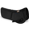 Equine Comfort Products ECP Cotton Correction Half Saddle Pad - Memory Foam Tasche - Nero