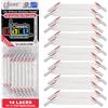 U-Lace uLace, lacci classici senza lacci, lacci elastici per scarpe da ginnastica, elastici, facili da installare, 14 lacci, bianco, Classic