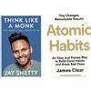 Set da 2 Libri Think Like a Monk & Atomic Habits Paperback Inglese
