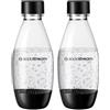 Sodastream Fuse - 2 bottiglie d'acqua lavabili in lavastoviglie, capacità 0,5L,