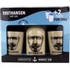 Generico Knut Hansen Dry Gin 42% Vol. 0,5l in Confezione Regalo con 2 Bicchieri