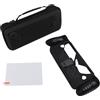 Whychstore Custodia protettiva per ROG X, custodia protettiva in TPU con vetro temperato e custodia per console Xbox Ally-X, pelle antiurto con impugnatura antiscivolo, nero (trasparente)