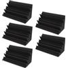 TEMPNAP Trappola Bass Trap Angolare 5 Pezzi in Cotone Ignifugo Nero 12X12X24Cm per Studio di Registrazione e Home Theater Pannelli Fonoassorbenti
