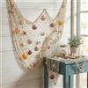 MIJOMA Rete da pesca decorativa con conchiglie, stile marittimo, 100 x 200 cm, decorazione naturale per la casa, 294244