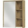Vicco Specchio contenitore bagno Viola, Cachemire/Rovere artigianale, 60 x 75 cm
