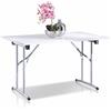 Trentiner Tavolo salvaspazio con gambe pieghevoli 75x125x80 cm bianco