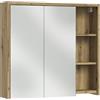 Vicco Specchio contenitore bagno Viola, Cachemire/Rovere artigianale, 80 x 75 cm