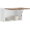 FUDUGEHMIOFWFJJ armadio da cucina,mobile pensile,mobile pensile cucina,Pensile da Cucina Lucca Rovere Fumo in Legno MultistratoPer l'uso in cucina