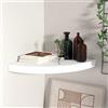Generico Mensola angolare sospesa bianca 35x35x3,8 cm MDF,Mobili,Scaffalature,Scaffali e mensole per pareti-323916