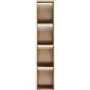 Sxlawesom Nicchia da Parete per Doccia con Luce a LED, Organizzatore da Incasso in Acciaio Inox per Bagno e Cucina(Rose Gold,120x28x12.5cm)