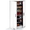 Trentiner Armadio portascarpe salvaspazio bianco con 2 ante e 6 ripiani estraibili, 108x55x36 cm | Creta