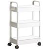 Generico Carrello a 3 Livelli con Rotelle - Portaoggetti per Cucina, Camera da Letto, Bagno e Lavanderia
