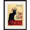 1art1 Théophile Alexandre Steinlen Poster Chat Noir Quadro in Cornice con Pregiato Passepartout | Immagini A Parete | in Una Cornice 80x60 cm