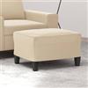 YUOTYRKTEJRSG pouf contenitore rettangolare,puffo per sedersi contenitore,Poggiapiedi Crema 60x50x41 cm in Tessuto MicrofibraGeeignet für Wohnzimmer, Schlafzimmer, Bad