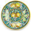 SICILIA BEDDA CAPACI Piatto Ornamentale in Ceramica Caltagirone Ø 30 cm ca. (1Unità) con 6 opzioni Decoro MD3 - Decoro 6