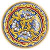 SICILIA BEDDA CAPACI Piatto Ornamentale in Ceramica Caltagirone - Ø 25 cm ca. (1Unità) con Diverse opzioni Decoro - Decoro 6