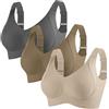 Generico Reggiseno Lovable con Ferretto Reggiseno Senza Ferretto Push Up Scollatura Profonda Pizzo Donna Taglie Forti Cotone Senza Brassiere Donna Contenitivo Adatto per Lo Styling alla Moda