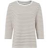 BRAX Style.Bonnie Cotton Structure Rib Stripe Maglia di Tuta, 53 Taupe, 44 Donna