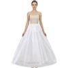 Bellabon Abito Sposa Sottoveste Gonna, Sottoveste Abito da Sposa da Donna, 3 Cerchio Crinolina Cerchi Sottogonna, Sottogonna da Donna a 3 Cerchi, Crinolina per Nozze, Bianca