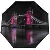 Drekrid Ombrello da viaggio per la pioggia, ombrello da donna con Tower Bridge di Londra, antivento, automatico, pieghevole, con apertura automatica, piccolo e compatto, per pendolari, auto, zaino