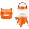 Generico Dispenser Bevande Pieghevole con Rubinetto 3,5 Litri 7,5 Litri Qualità Top Contenitore Erogatore Acqua Facile da Riempire e Pulire Frigo Picnic Cocktail Spiaggia Campeggio Camper Feste (7.5, Litri)