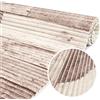 ANRO Tappetino da bagno in schiuma morbida, per doccia, WC, antiscivolo, in legno, 100 x 130 cm
