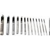 RemixAst Set di 14 punzoni per cuoio, kit di perforazione cava per guarnizioni, plastica, gomma, vinile, diametro 1-10 mm, acciaio 45# di grado industriale con design antiscivolo